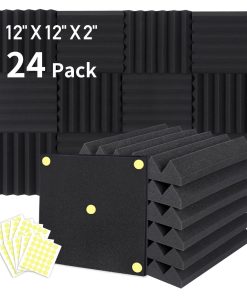 Focusound 24 Paquetes Paneles de Espuma Acústica 2" X 12" X