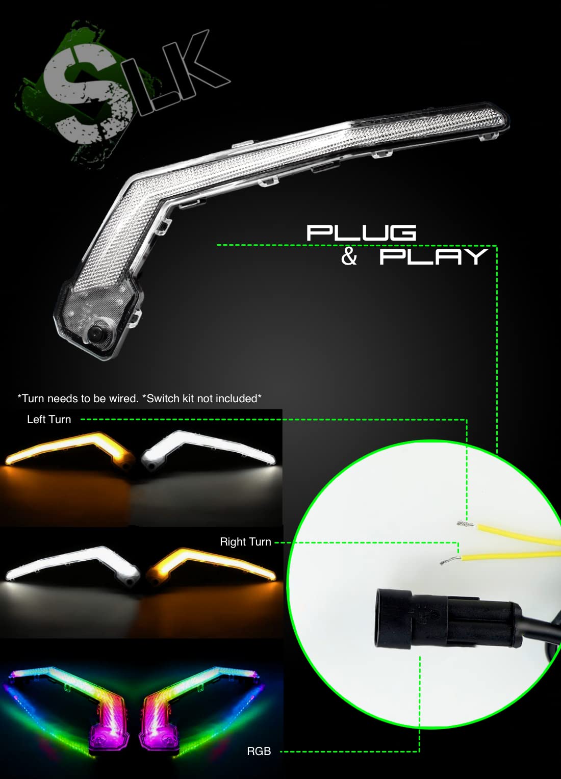 SLK-Lights X3 Luz intermitente LED con color en - Imagen 4