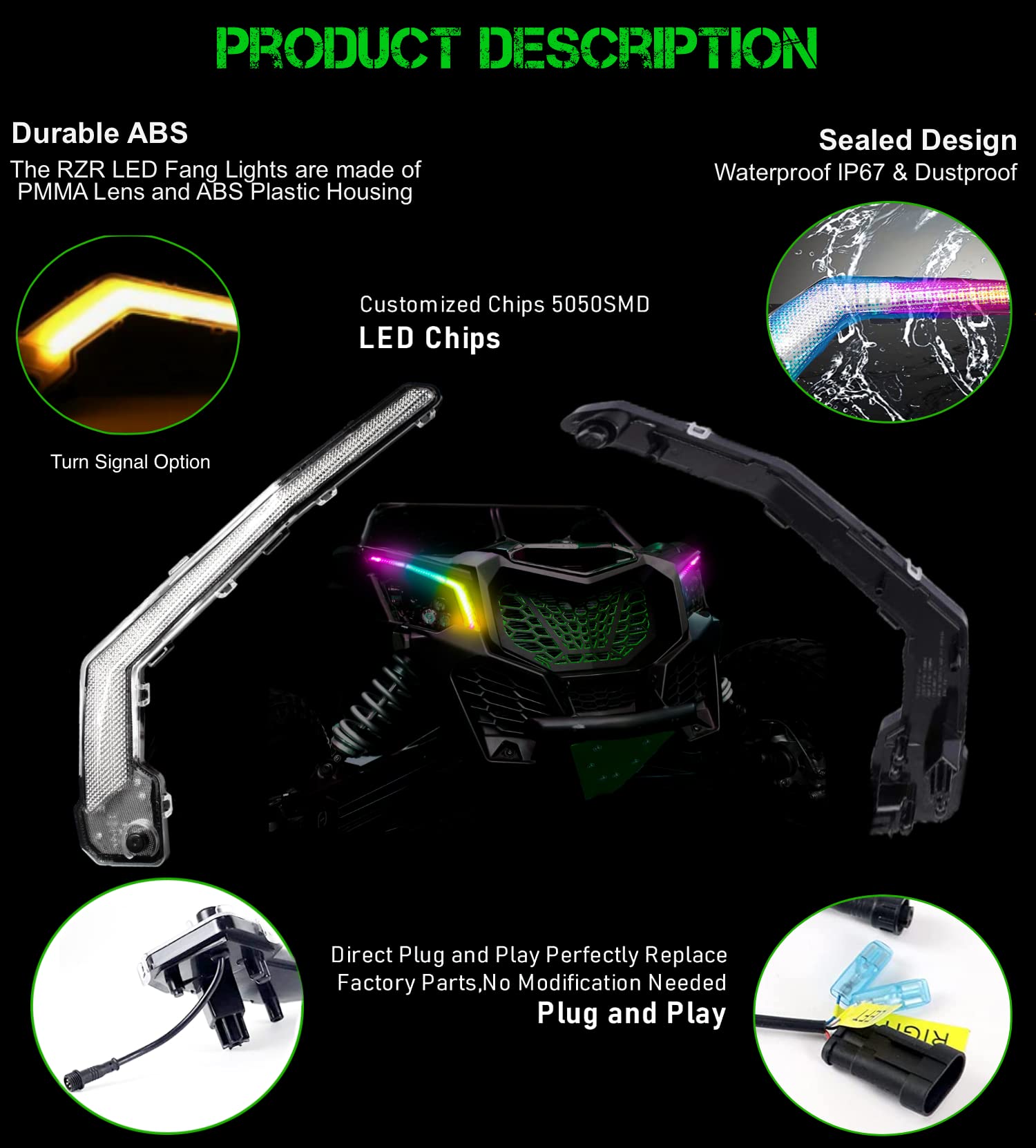 SLK-Lights X3 Luz intermitente LED con color en - Imagen 5