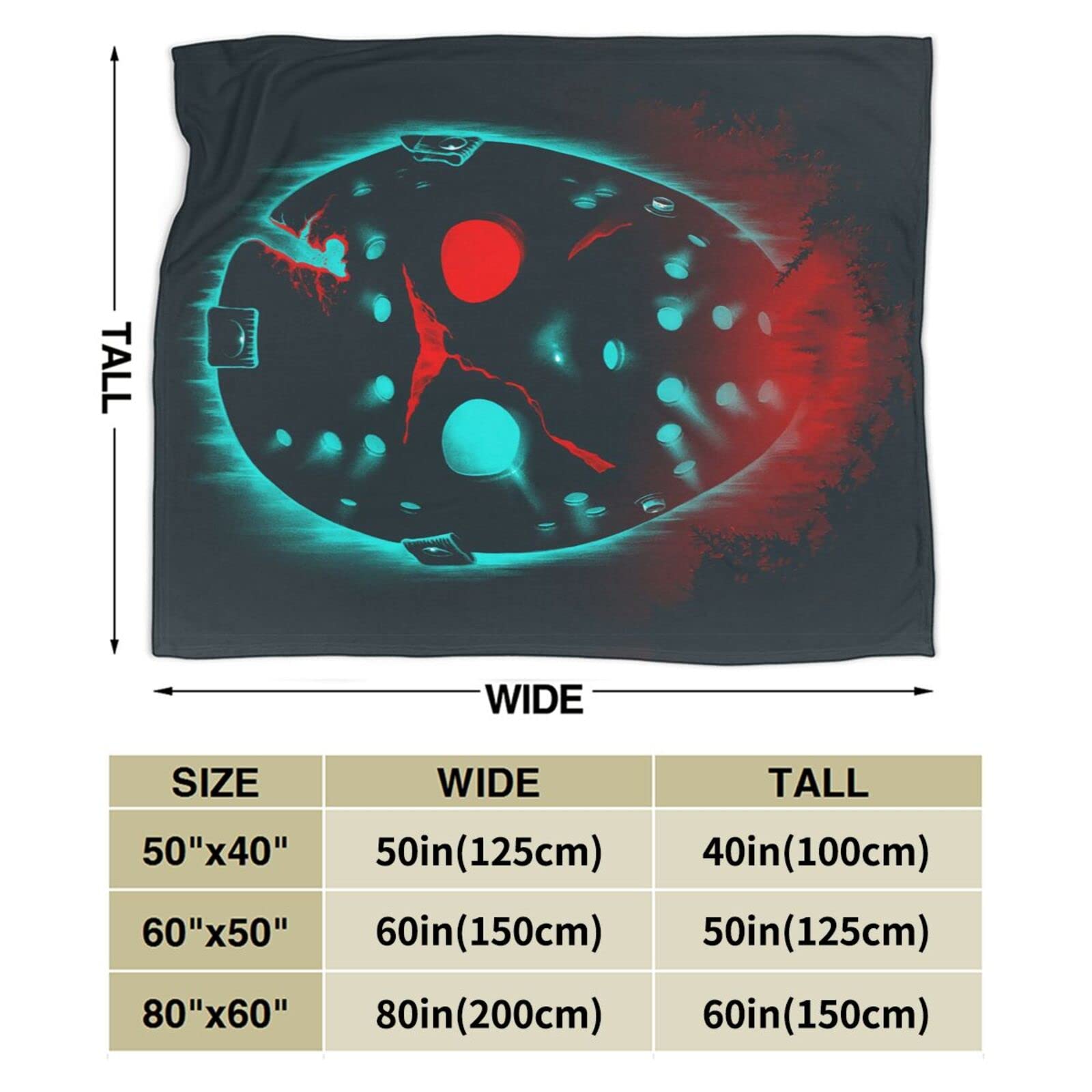 Manta de Película de Terror de Franela Ultra Suave y - Imagen 4