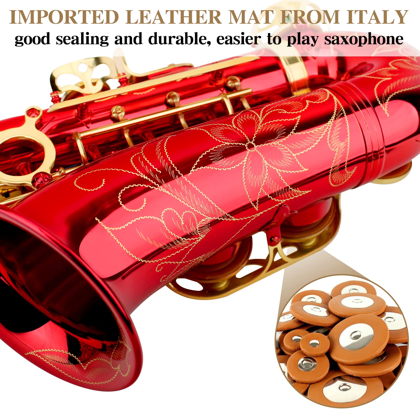 Saxofón Eb Alto SLADE para Principiantes, -Rojo - Imagen 6