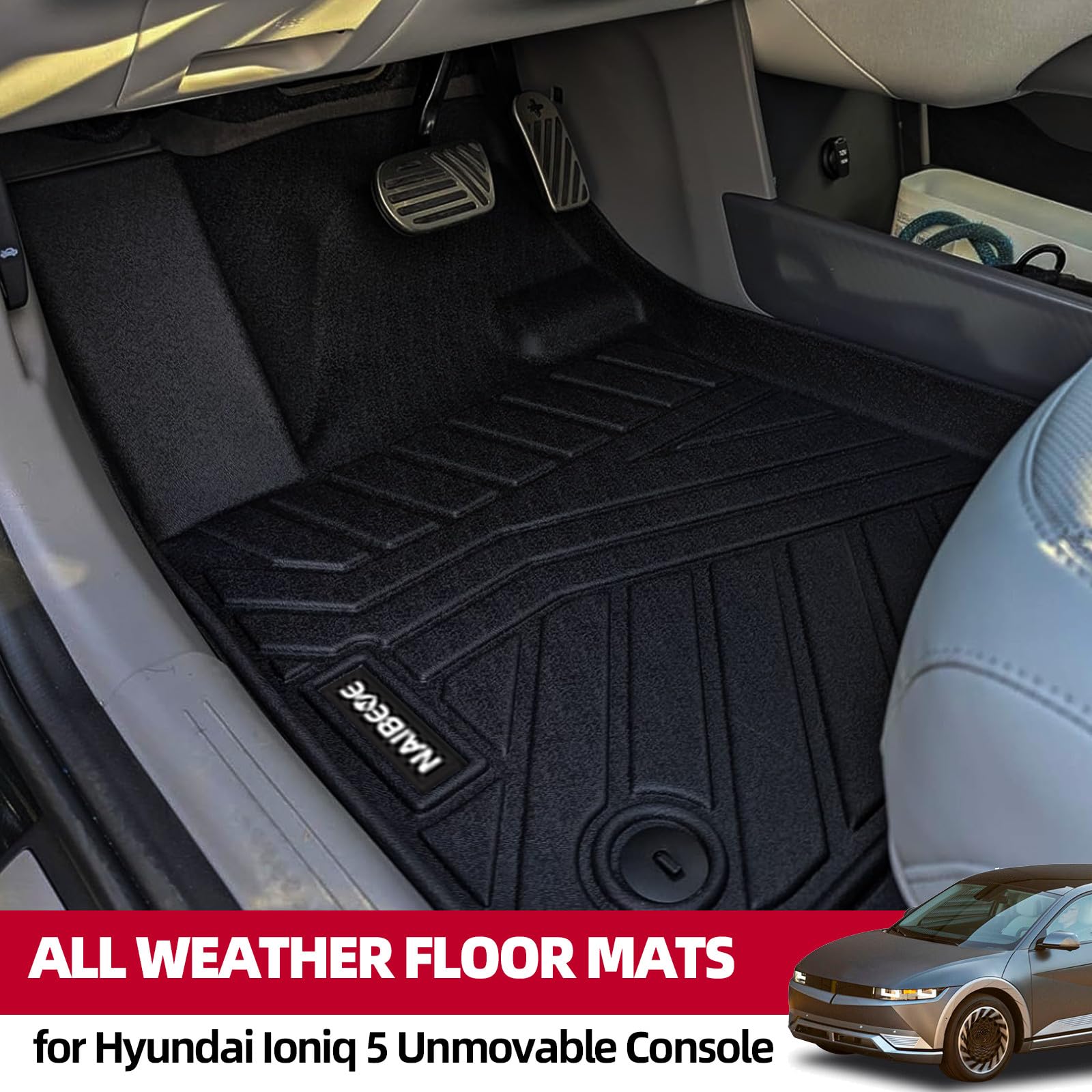 Juego de tapetes para piso Naibeve para Hyundai Ioniq 5 - Imagen 3