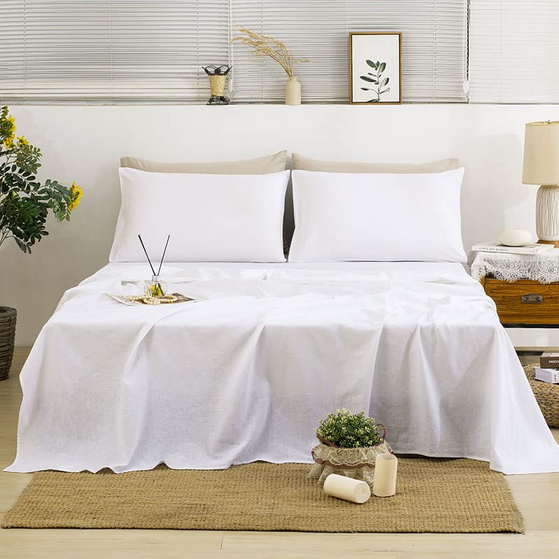 Juego de sábanas de lino 100% TUMEI California King, 4