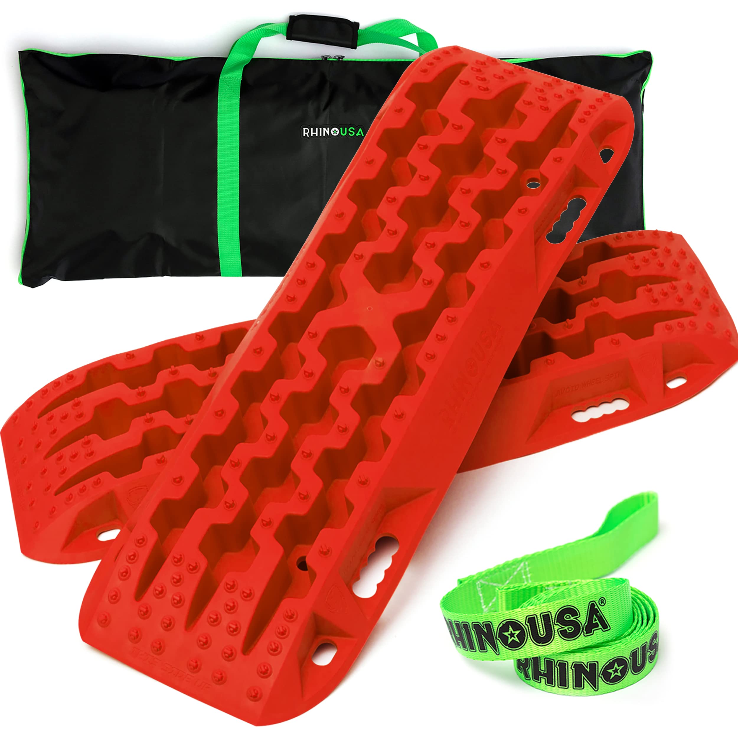 Tablas de tracción de recuperación Rhino USA (Rojo) -