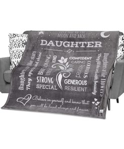 Mantas de Regalo para Hija en su Cumpleaños, de Papá, Mamá,