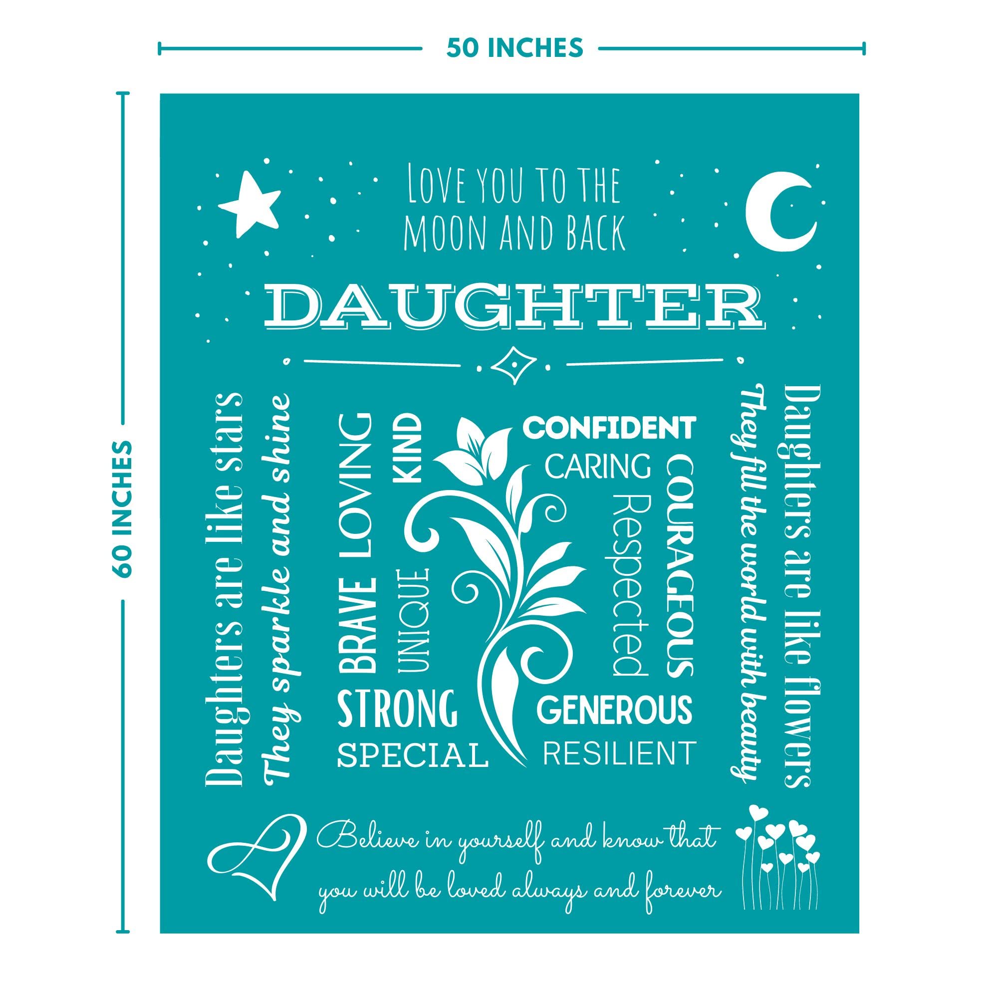 Manta FILO ESTILO My Daughter, Regalos para Hija de Papá, - Imagen 3