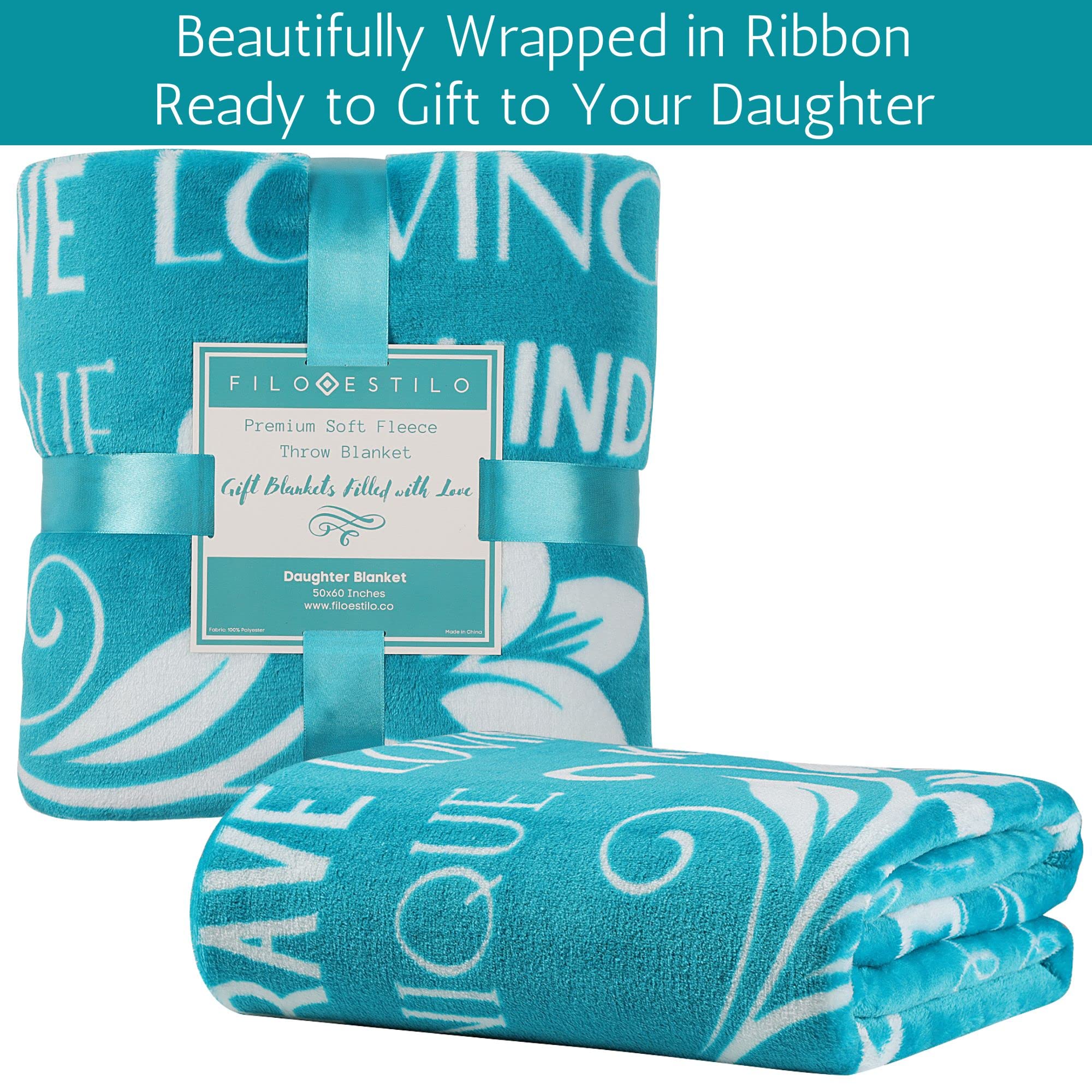 Manta FILO ESTILO My Daughter, Regalos para Hija de Papá, - Imagen 9