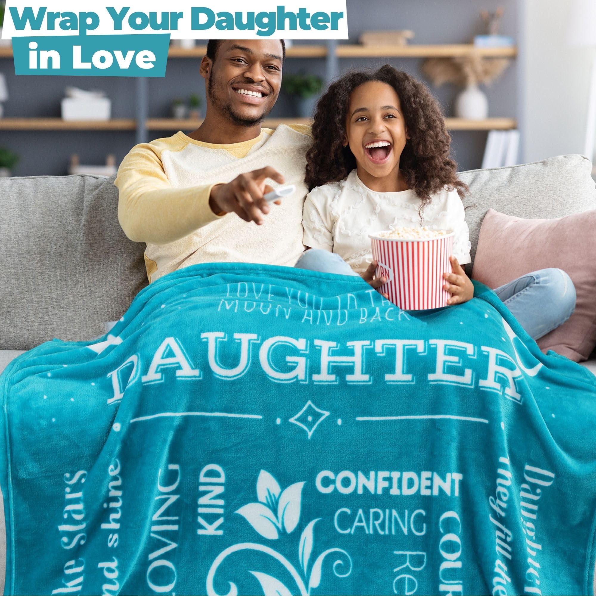 Manta FILO ESTILO My Daughter, Regalos para Hija de Papá, - Imagen 4