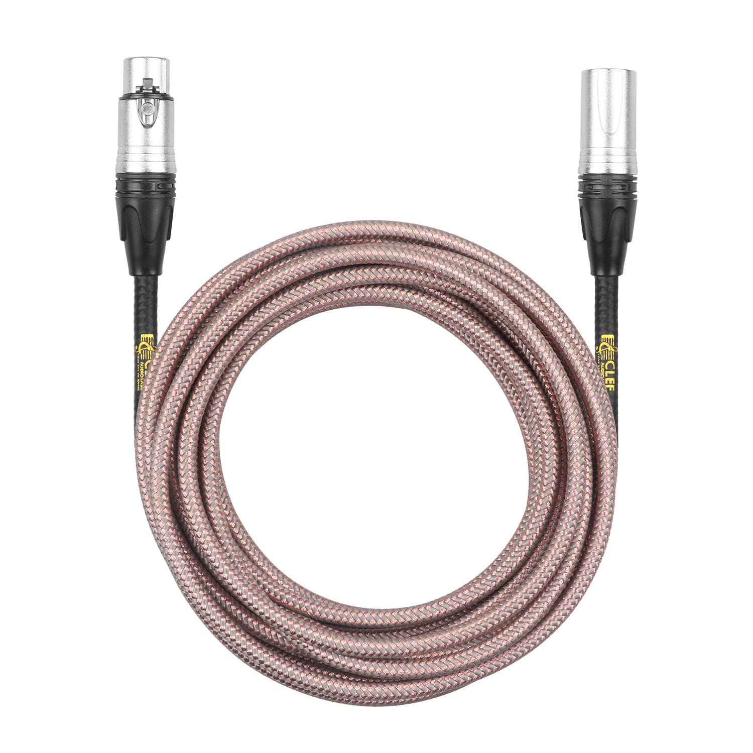 Cable XLR Clef Audio Labs, 20 pies, Balanceado de 22AWG, - Imagen 4
