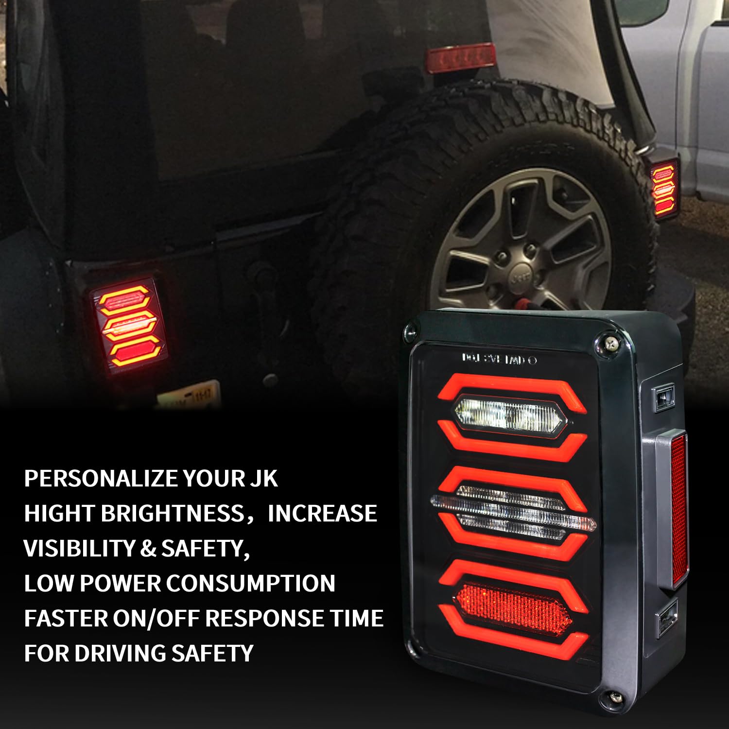 Luces traseras LED RoadandLord Wrangler JK - Compatible con - Imagen 5