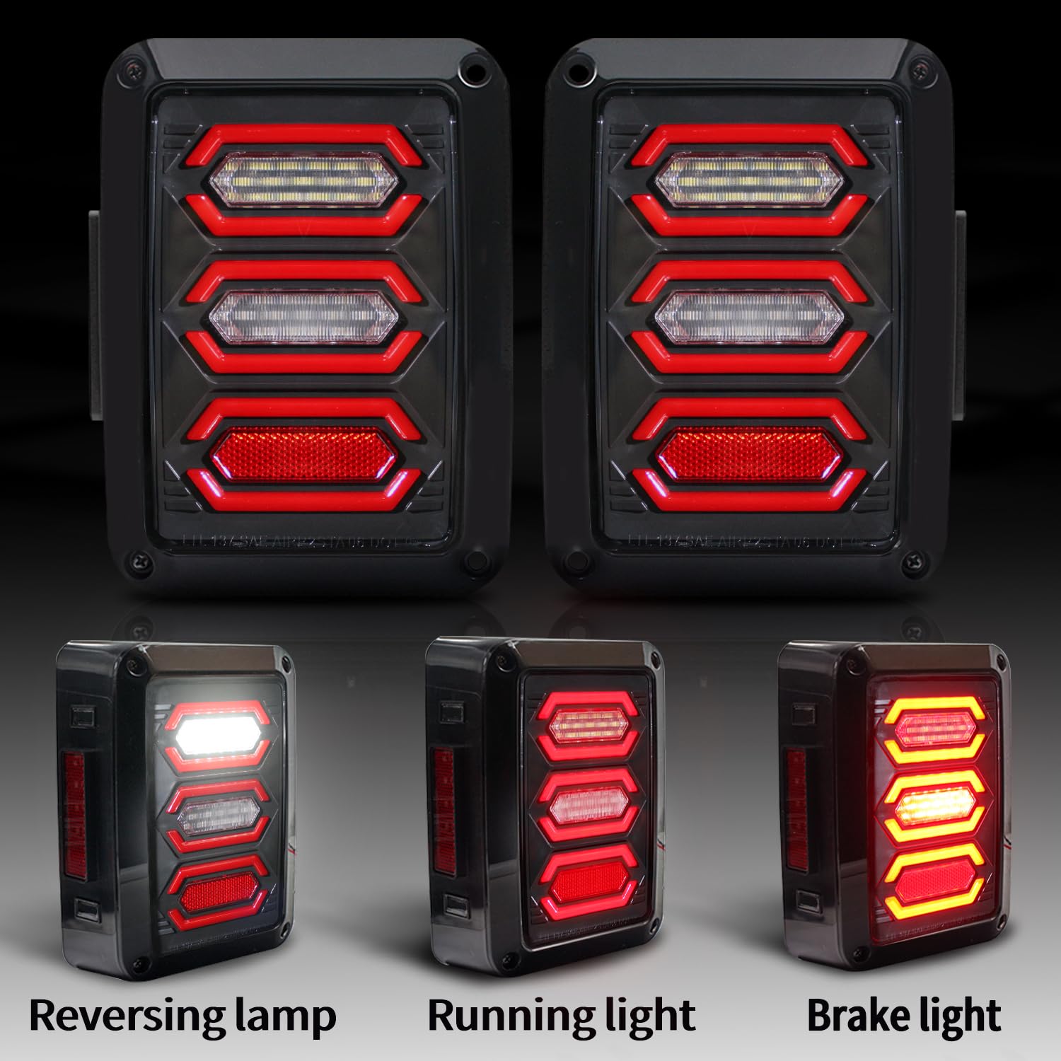 Luces traseras LED RoadandLord Wrangler JK - Compatible con - Imagen 3