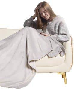 Manta Eléctrica Gris Suave de Lana, Manta Eléctrica