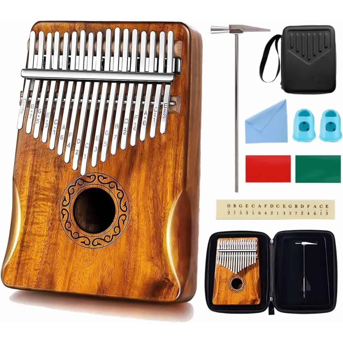 Kalimba AnEssOil 17 Teclas con Funda Protectora Impermeable