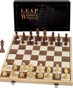 Juego de Ajedrez de Madera LEAP 17" Pulgadas - 2 Reinas