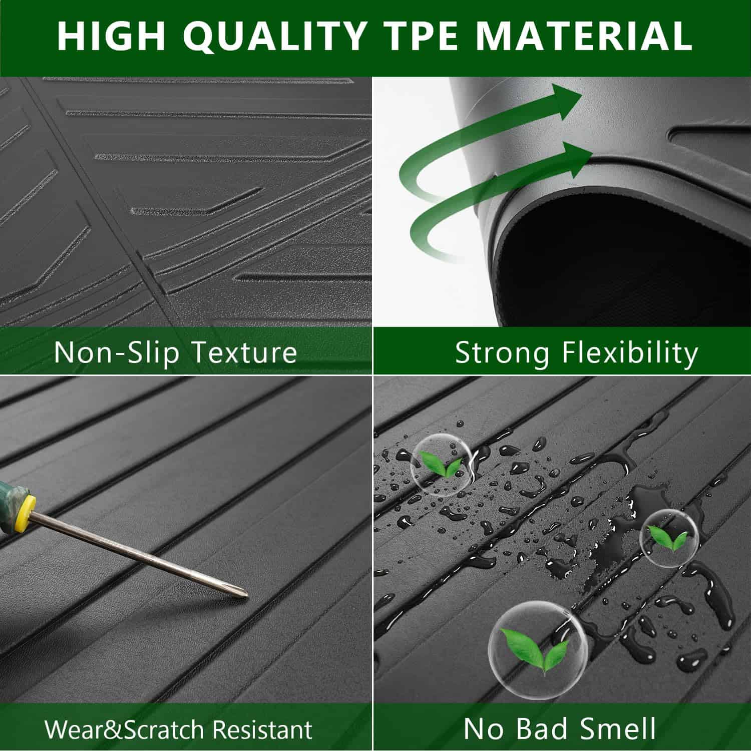 xipoqix 6FT Bed Mat Compatible con Toyota Tacoma 2005-2023 - Imagen 5