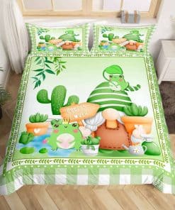 Set de Funda Nórdica de Rana Linda Tamaño Queen Cactus