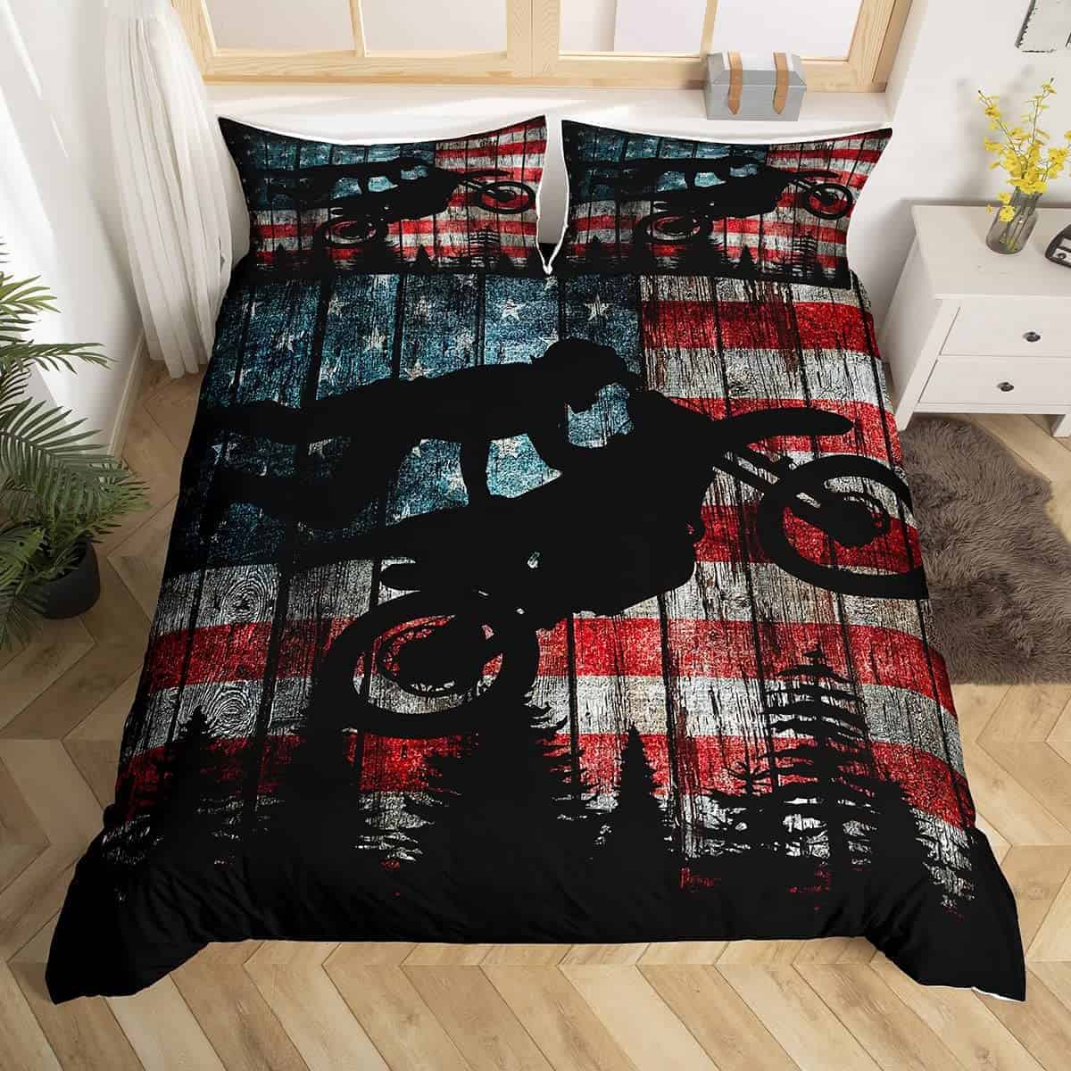 Juego de Funda nórdica de Bandera Americana Tamaño Queen