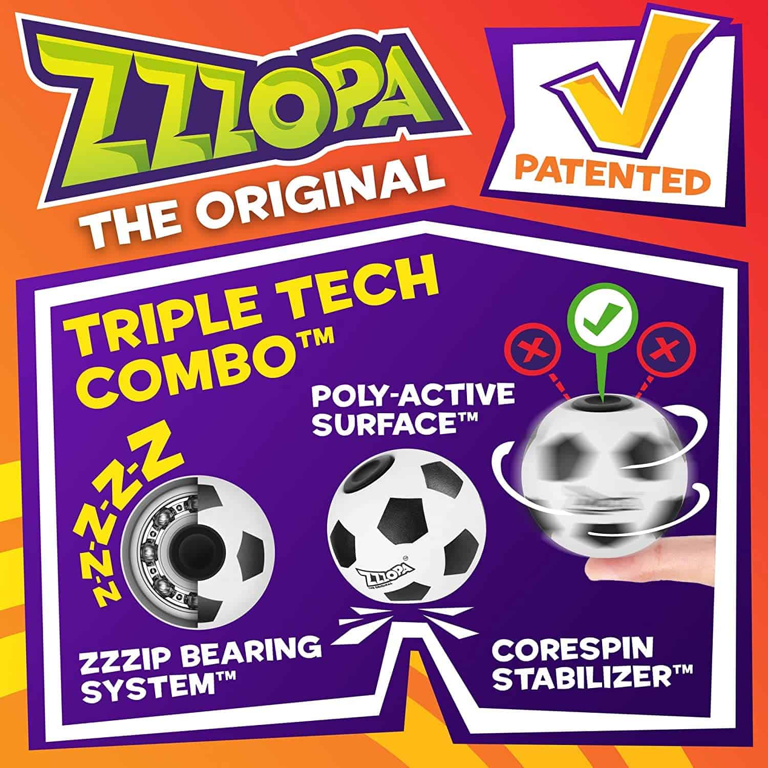 Original ZZZOPA Fidget Balls: ACE, Meteor, Homerun, GOALLL! - Imagen 4