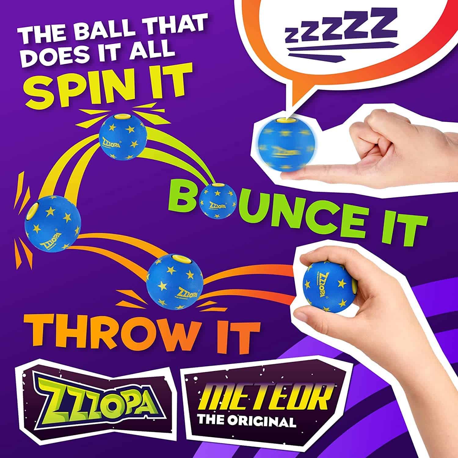 Original ZZZOPA Fidget Balls: ACE, Meteor, Homerun, GOALLL! - Imagen 3
