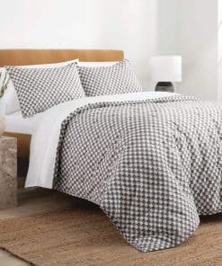 Set de Edredón Decorativo de Algodón Drawn Square de Nate