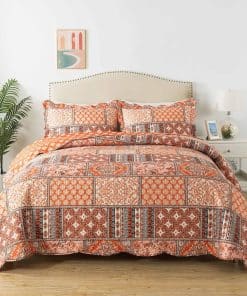 Juego de Edredón Vintage HoneiLife Queen - 3 Piezas Juegos