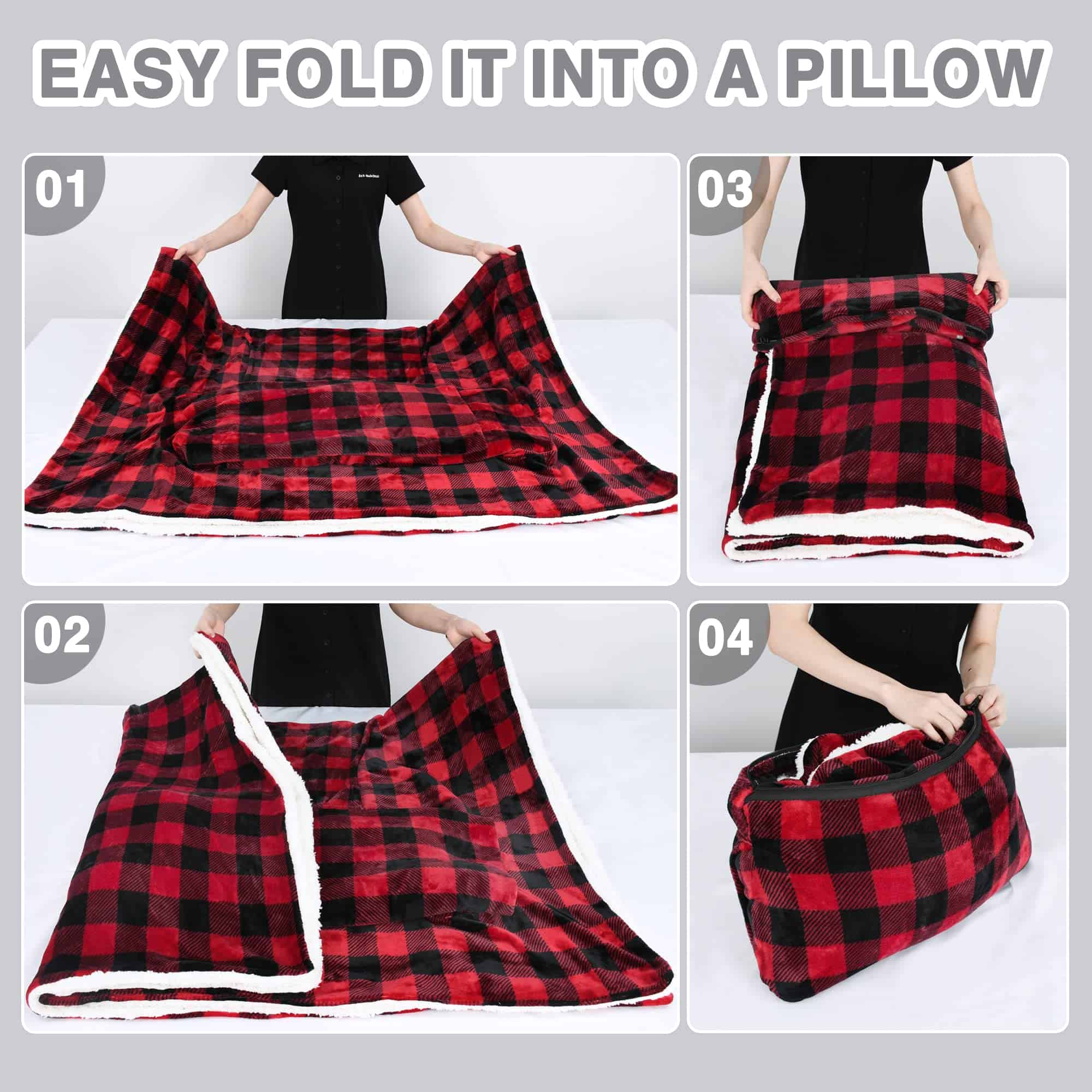 Manta portátil con mangas Catalonia Sherpa para mujer y - Imagen 7