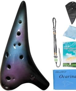 Ocarina DHwebWLP de 12 Agujeros con Libro de - & Negro)