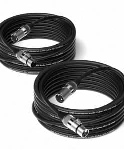 2 PCS 50 Feet XLR Cable XLR Cable XLR Masculino a Femenino