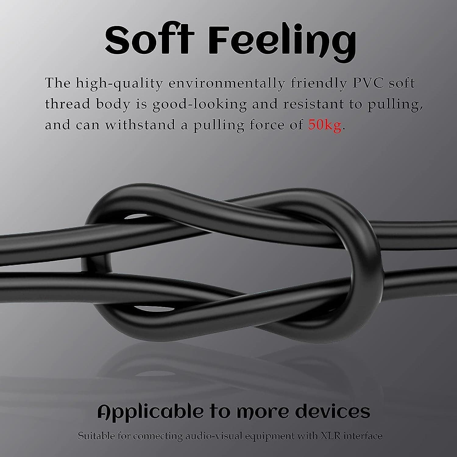 2 PCS 50 Feet XLR Cable XLR Cable XLR Masculino a Femenino - Imagen 5