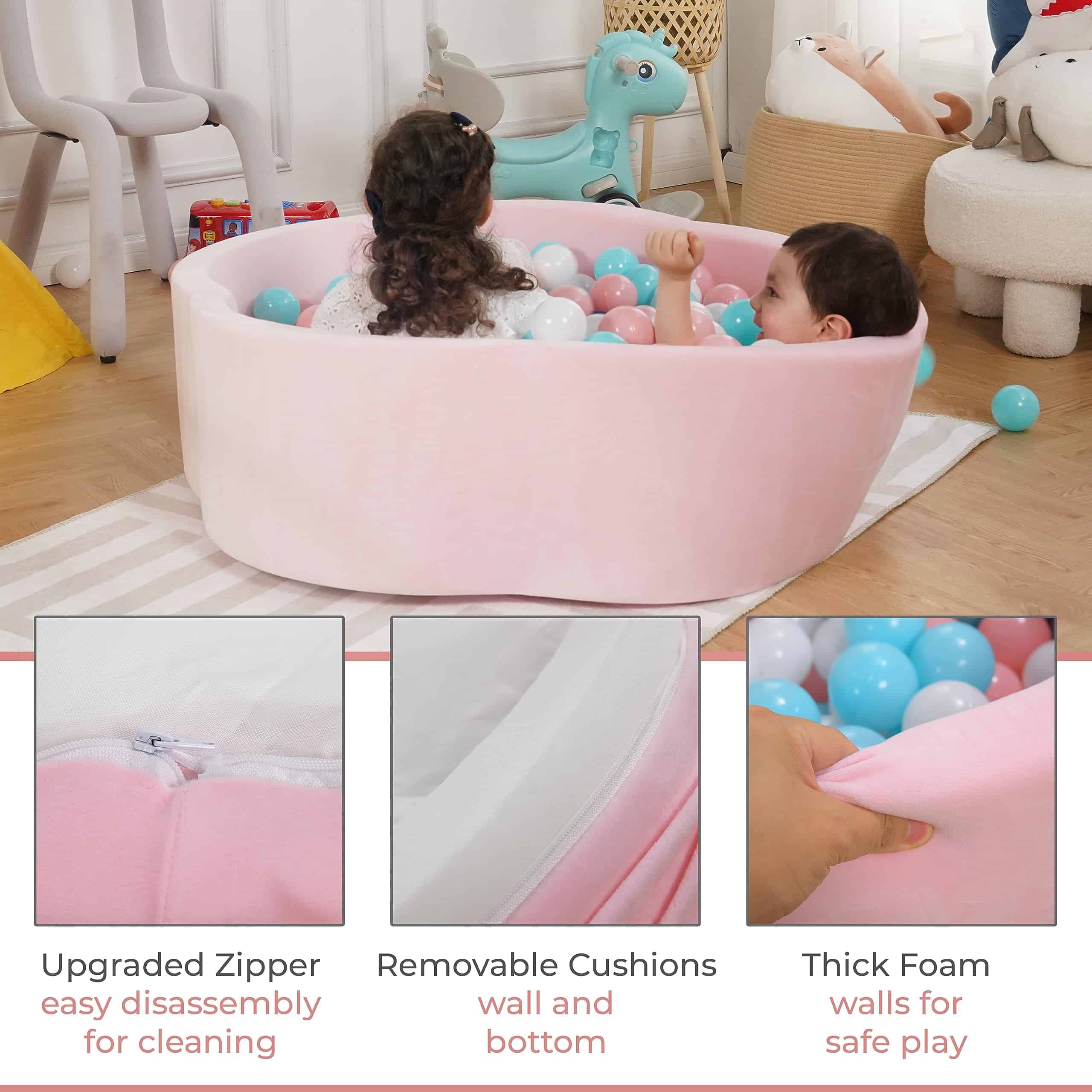 ZYSMALAT Ball Pit para Bebés, Espuma de Memoria de - Imagen 5