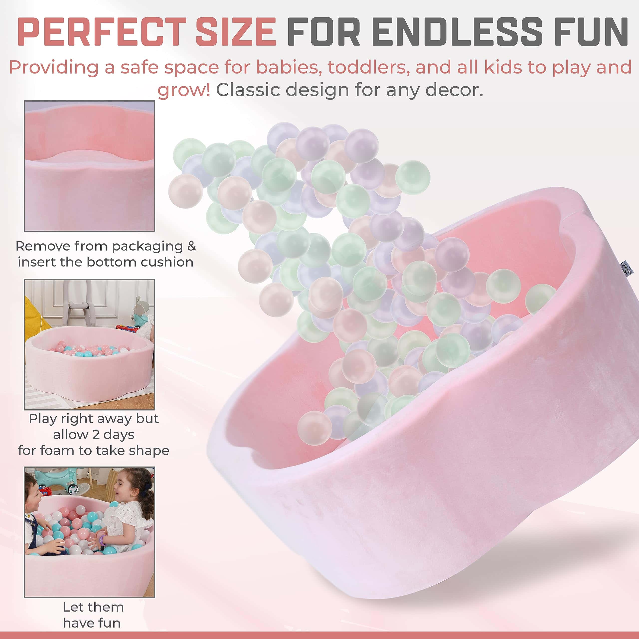 ZYSMALAT Ball Pit para Bebés, Espuma de Memoria de - Imagen 6