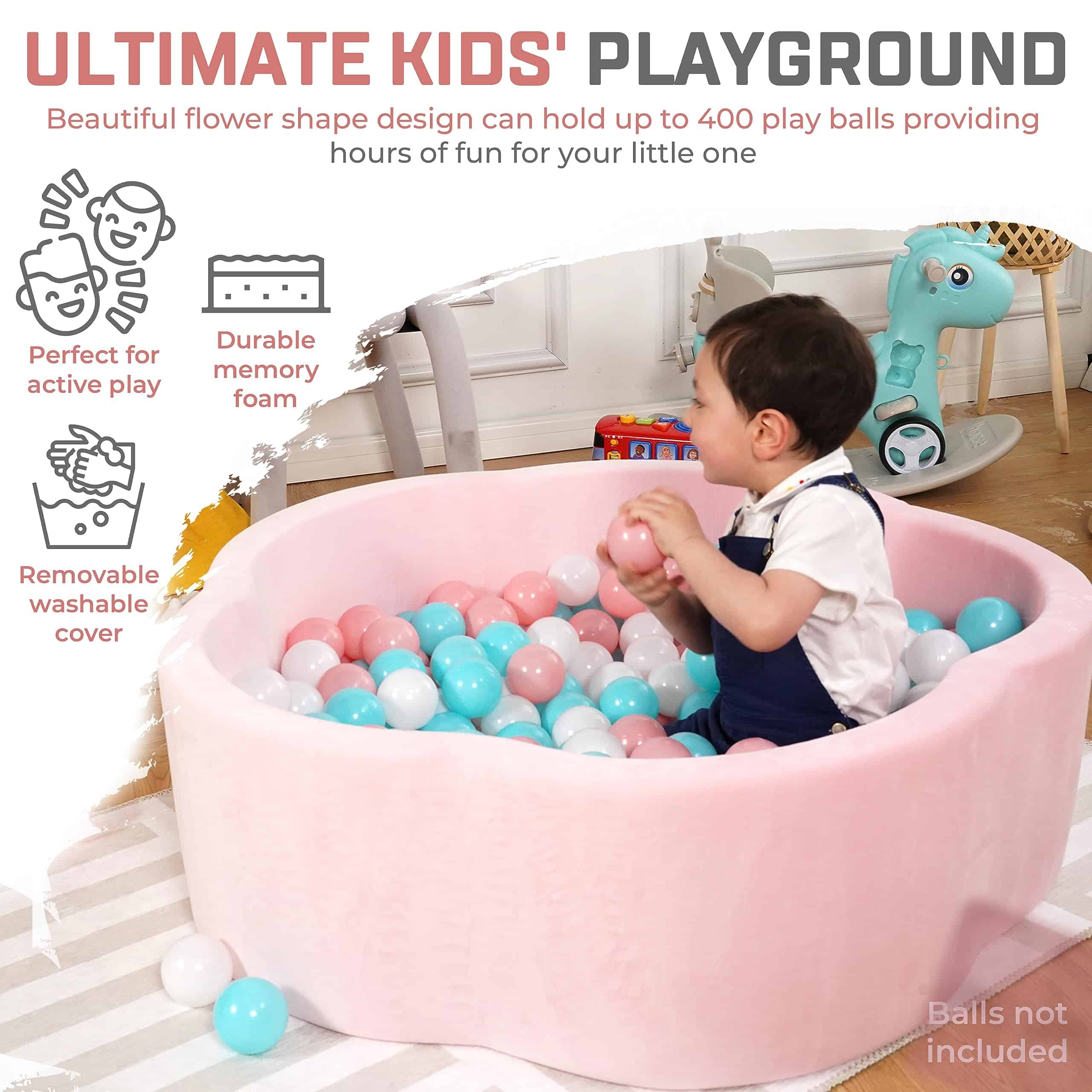 ZYSMALAT Ball Pit para Bebés, Espuma de Memoria de - Imagen 4