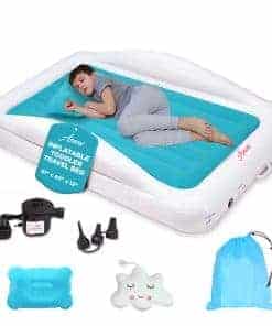 Cama de viaje inflable para niños Asani, bomba eléctrica,