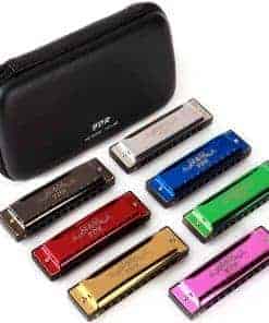 Set de 7 armónicas JDR en clave de C D E F G A Bb 10