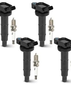 Paquete de 4 Bobinas de Encendido Hurotoms con 4 Bujías de