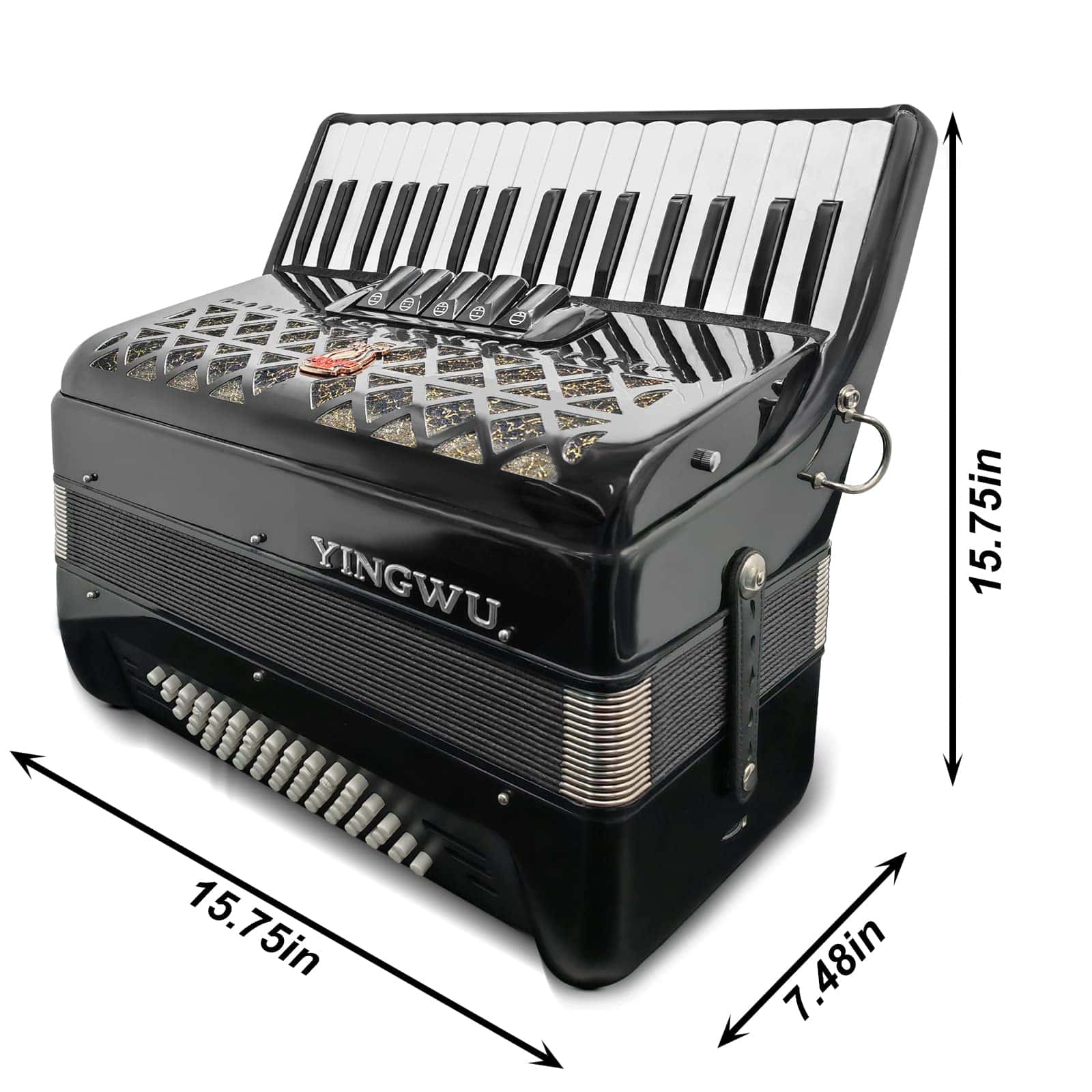 Acordeón de 34 teclas y 60 bajos de TianChunyue para - Imagen 3