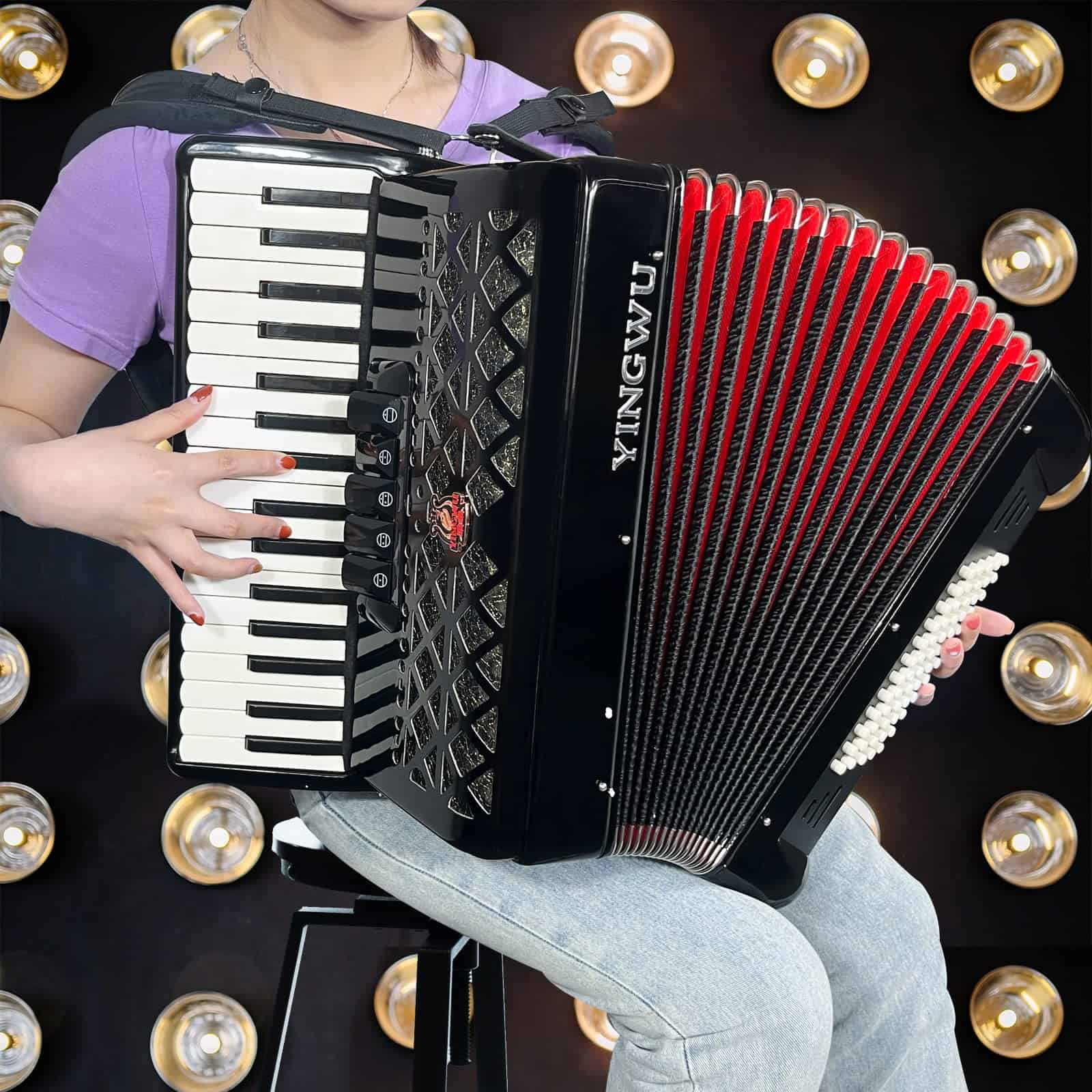 Acordeón de 34 teclas y 60 bajos de TianChunyue para - Imagen 6