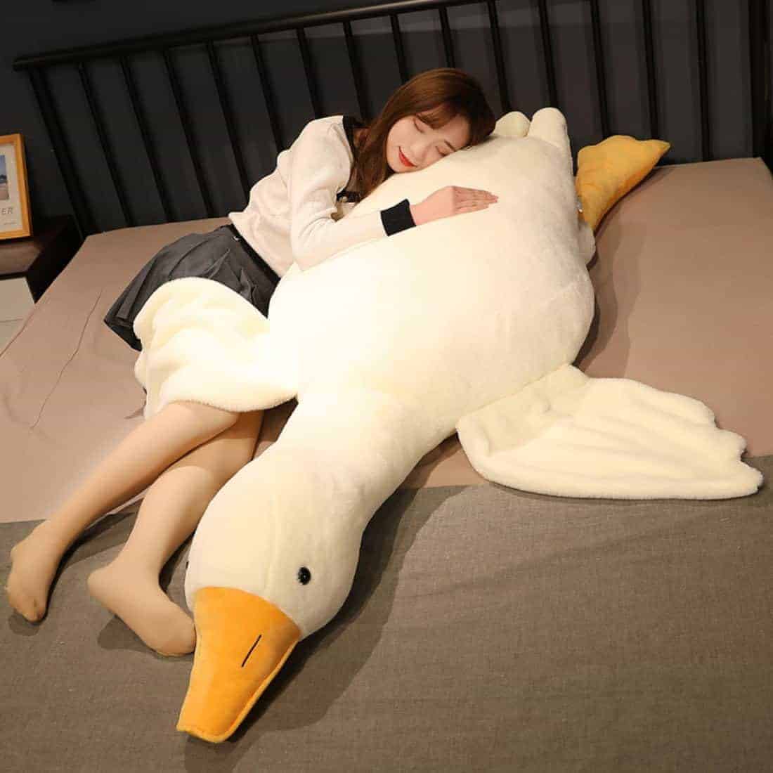 Peluche de Ganso Gigante, 74.8 Pulgadas Suave Almohada de