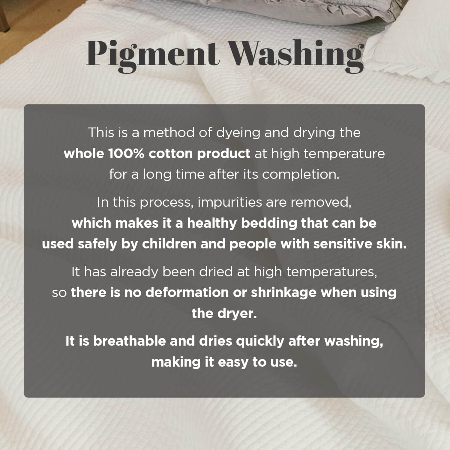 Cobertor de cama 100% algodón frill - Tamaño completo/doble - Imagen 5