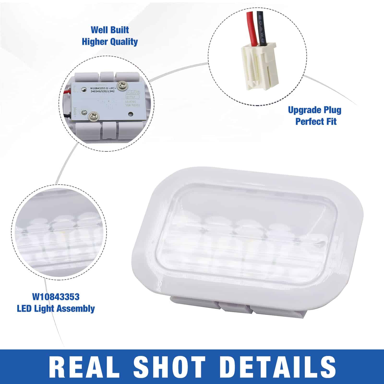 Módulo LED para Refrigerador Delixike W10843353 (W11205083, - Imagen 4