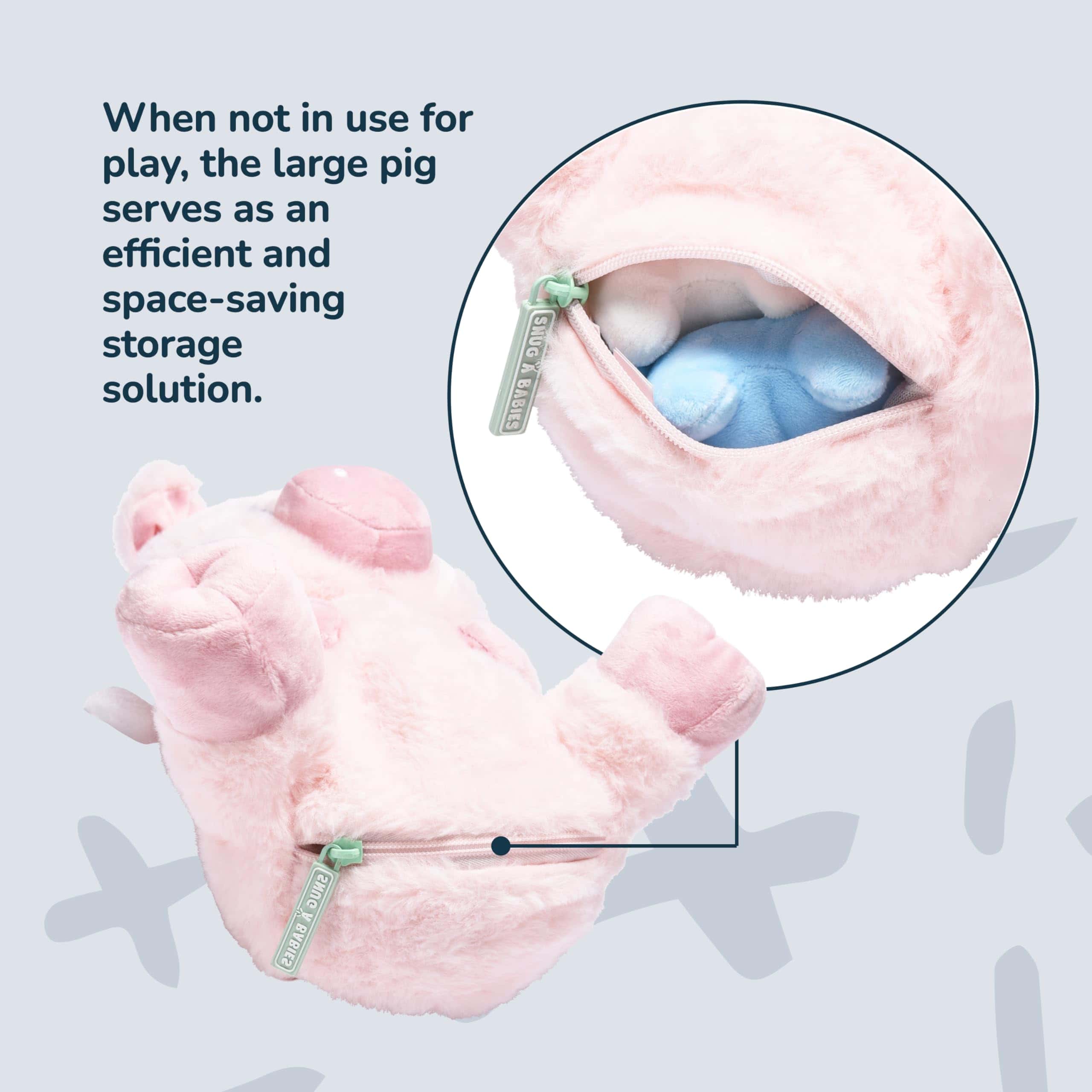 Peluche de Cerdo - Mamá Cerdo de Peluche con 4 Cerditos - Imagen 6