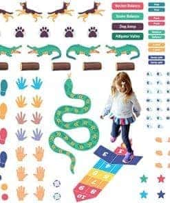 Calcomanías Sensoriales para Piso y Pared | 126 Pegatinas