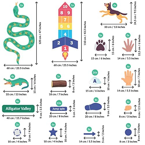 Calcomanías Sensoriales para Piso y Pared | 126 Pegatinas - Imagen 6