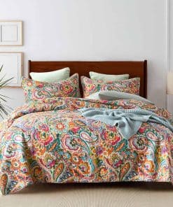 Juego de Colcha de Algodón VISIMISI, Juego de Edredones