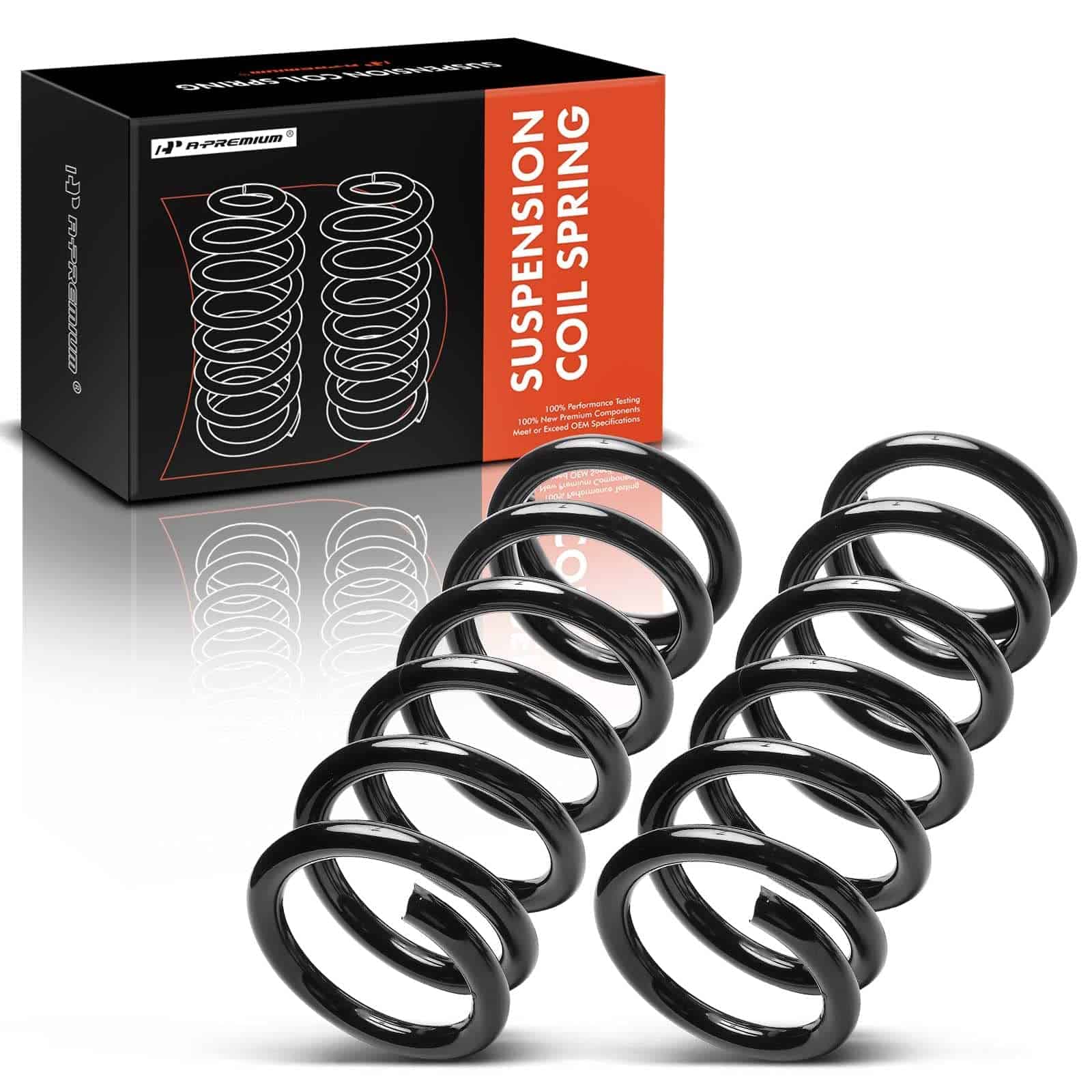 Conjunto de 2 resortes de suspensión delantera A-Premium