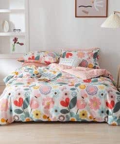 Juego de Funda nórdica Floral Twin JETAYU, Juego de Ropa de