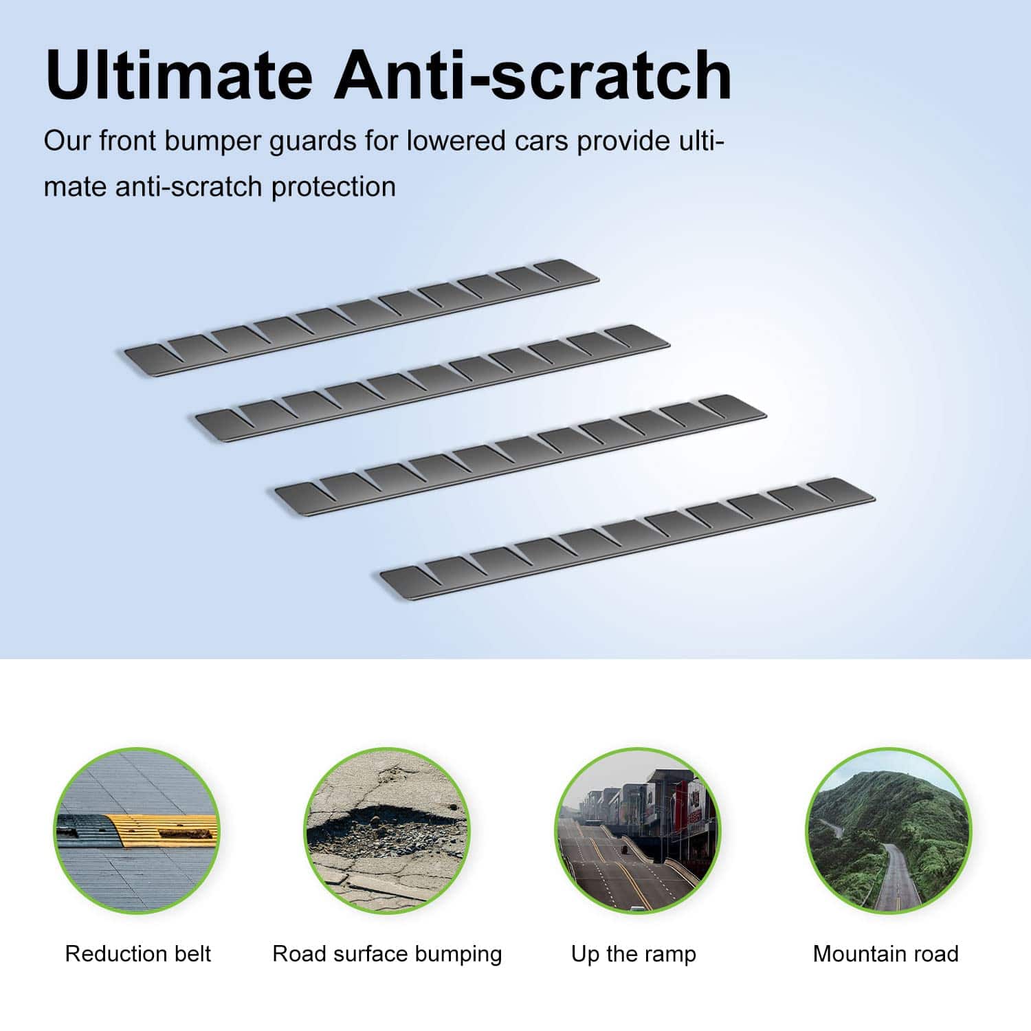 Protector de raspaduras de labio delantero UOUSIYDSK 4 Pack - Imagen 5