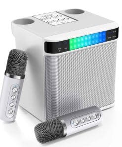 Máquina de Karaoke con 2 Micrófonos Inalámbricos, FULLIFE