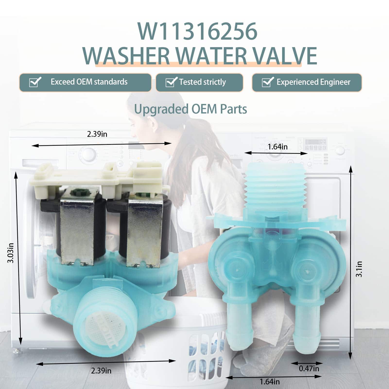 Válvula de Agua para Lavadora OEM W11036930 Actualización - Imagen 3