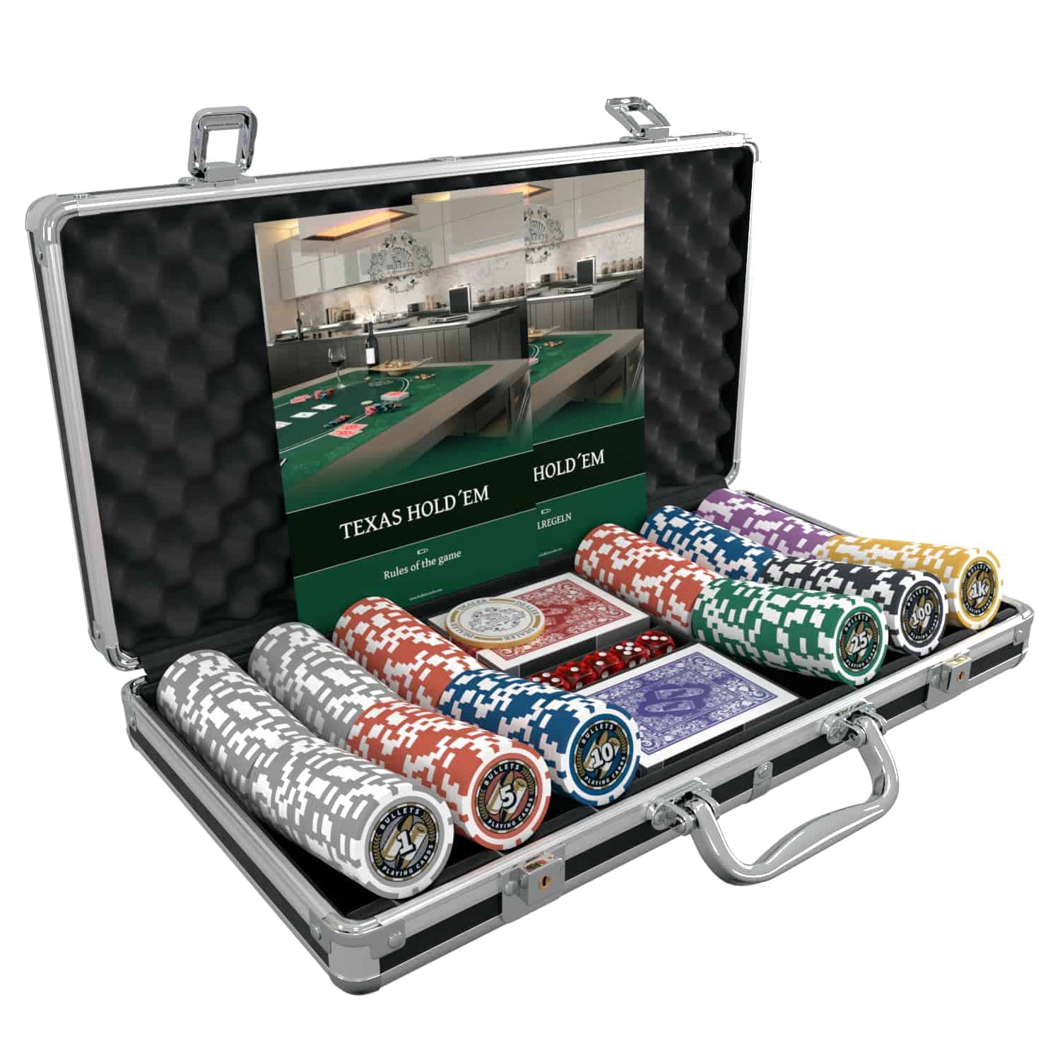 Estuche de póker Christopher de Bullets Playing Cards - Set - Imagen 3